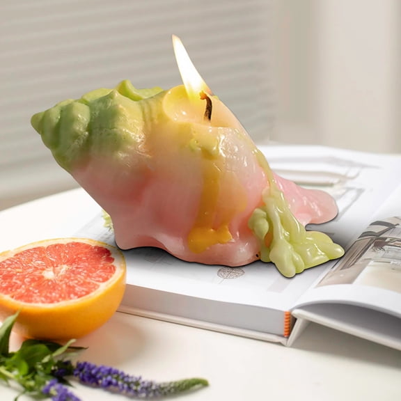 VOTRUDI Scented Candles Non Toxic Candles,Christmas Conch Shells Aromatherapy Candle - Unique Home Decor Companion Gift,B