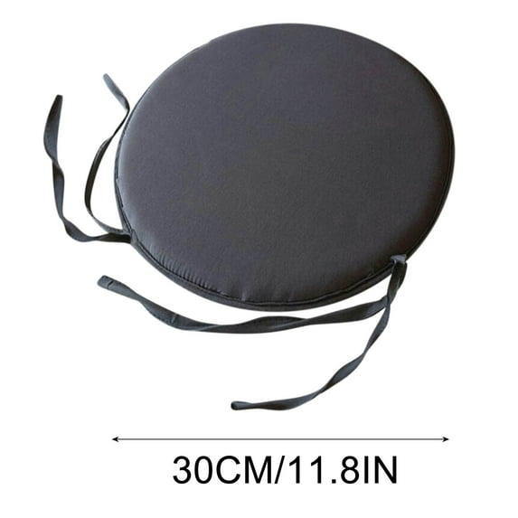 VOTRUDI Seat Cushion,Outdoor Chair Cushions,Set of Round Chair Cushions,Outdoor Indoor Use, with Ties, Perfect for Dining Chairs Garden Furniture,Gray