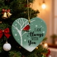 thumbnail image 1 of VOTRUDI Sentimental Christmas Sea Glass Ornament - Blue Green Handmade Coastal Keepsake with "I AM Always WITH YOU" Message - Walmart Exclusive Holiday Decoration, 1 of 4
