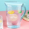 thumbnail image 1 of VOTRUDI Served and Cold Brew Pitchers,1.4L Plastic Iced Coffee Pitcher Clearance,Served Pitcher with Spout Handle and Lid,Pitcher for Iced Tea Ice Juice Breast Milk Lemonade,Blue, 1 of 4