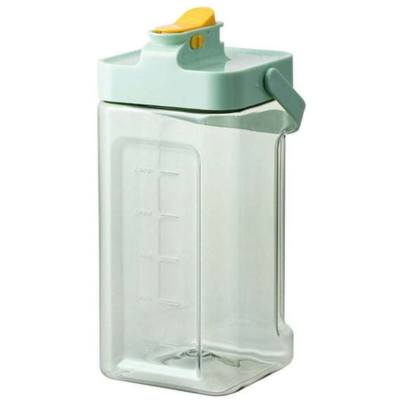 VOTRUDI Served and Cold Brew Pitchers,3.5L Plastic Iced Coffee Pitcher Clearance,Served Pitcher with Spout and Lid,Pitcher for Ice Juice Lemonade Iced Tea Breast Milk,Green