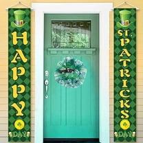 VOTRUDI Spring Saint Patrick's Day Front Door Wreath,St. Patrick's Day Wreaths for Front Door,Irish Festival Car Wreath Spring Easter Decor St. Paddy's Day Decorations,17x17in，Green