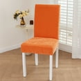 thumbnail image 1 of VOTRUDI Stretch Dining Chair Covers, Velvet Slipcover Elastic Washable Fit for Kitchen & Banquet Chairs, 1PC Solid Color Protective Seat Cover (Check Size), 1 of 6