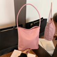 thumbnail image 1 of VOTRUDI Tote Bag Women's Lightweight Foldable Small - Striped Pink Polyester Reusable Shopping Shoulder Bag for Everyday Travel, 1 of 7