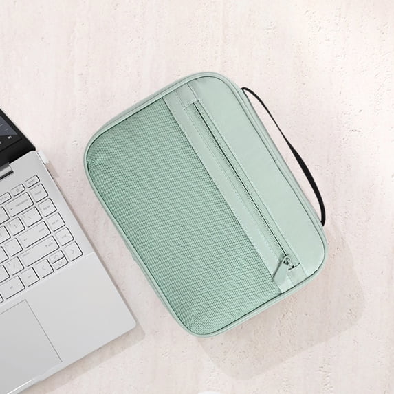 VOTRUDI Travel Tech Pouch Organizer for Cable Management, Mouse, Phone and Cosmetics - Green, Multi-purpose Electronics Travel Case / Compact Gadget Bag