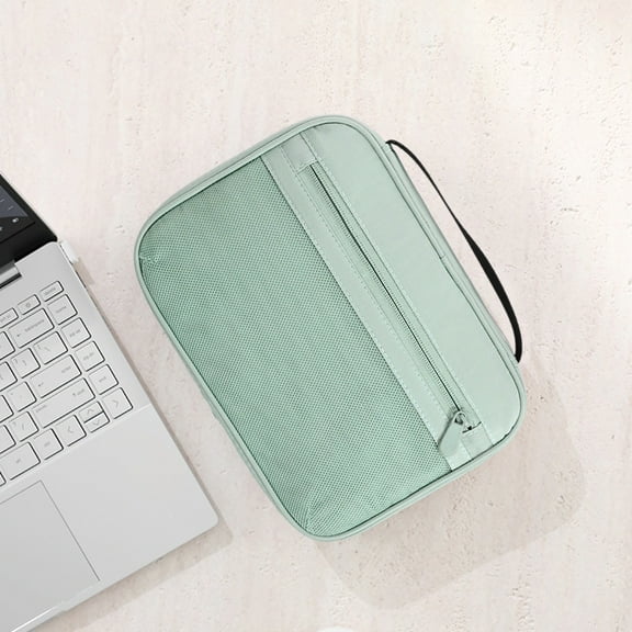 VOTRUDI Travel Tech Pouch Organizer for Cable Management, Mouse, Phone and Cosmetics - Green, Multi-purpose Electronics Travel Case / Compact Gadget Bag