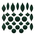 thumbnail image 1 of VOTRUDI Velvet Christmas Ornaments Set of 27 - Mixed Shapes Red Blue Green Holiday Ball Decorations for Tree, 1 of 2