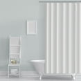 thumbnail image 1 of VOTRUDI Waffle Shower Curtain Waterproof Solid White Bathroom 60x72in, 1 of 6