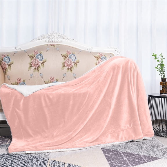VOTRUDI Weighted Chunky Throw Blanket,Winter Fall Plush Blankets and Throws Full Size on Clearance,Heavy,Throw Blankets For Living,Outdoor,Sofa,Bed,Pink