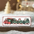 thumbnail image 1 of VOTRUDI Wooden Train Decoration,Christmas Decorations Indoor Clearance,Four Sections Christmas Gift,Christmas Indoor Decor for Room Office Tabletop,Green, 1 of 6