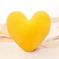 thumbnail image 1 of VOTRUDI Yellow Heart Shaped Pillow - Soft Plush Decorative Throw Pillow for Valentine's Day, Sofa, Bedroom, Car - Machine Washable Polyester Cushion, 1 of 7