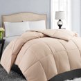 thumbnail image 1 of VOUA All Season Hypoallergenic Down Alternative Microfiber Comforter, King, Beige, 1 of 7