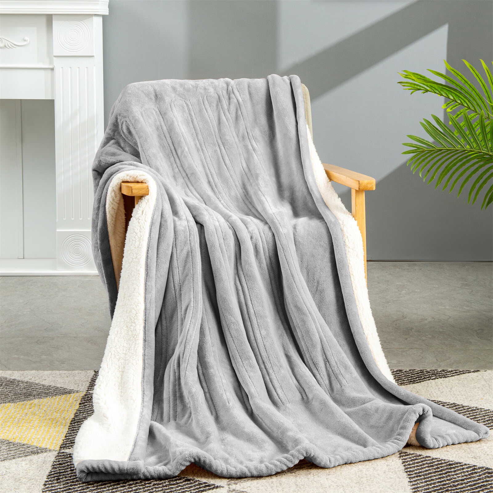 VOUA Electric Heated Throw Blanket, 50"*60" MultiFunction Warm Blanket