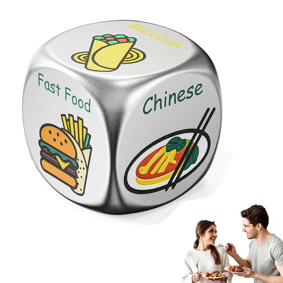 VOUKER Food Decision Dice, Date Night Meal Choice Dice, Funny Couple ...