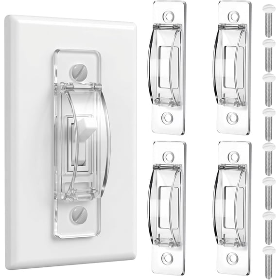VOUKER Light Switch Cover Guard, Light Switch Lock Covers, Toggle Switch Guard for Home and Child Safety Use