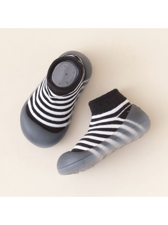 Baby Sock Shoes Skid-Resistant Soft Rubber Sole Knit Floor Socks Barefoot Walking Sneakers for Boys Girls