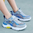 thumbnail image 1 of VOUZZA Boys Athletic Sneakers Breathable Single Mesh Knit Upper Lightweight Hook and Loop Sport Running Shoes Kids 5-12, 1 of 9