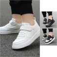 thumbnail image 1 of VOUZZA Boys Athletic Sneakers Fashion Autumn Patchwork Leather Upper Hook Loop Adjustable School Run Shoes, 1 of 9