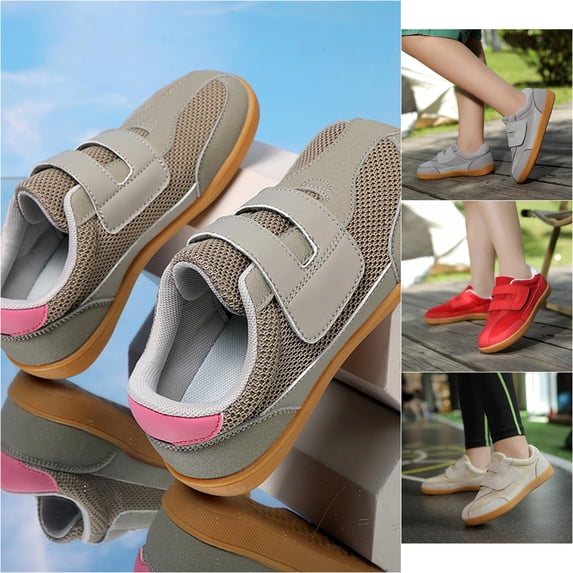 VOUZZA Boys Barefoot Minimalist Shoes, Wide Toe Box Lightweight Breathable Sneakers, Non Soft Sole Athletic Cross Training Shoes for Kids 3-17 Years