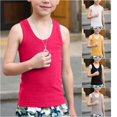 thumbnail image 1 of VOUZZA Boys Cotton Tank Top Thin Ribbed Knit Sleeveless Vest Crewneck Camisole Undershirt Breathable Baselayer Summer Top for Toddlers Kids 2-14Y, 1 of 5