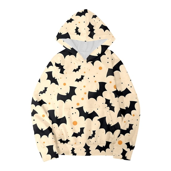 VOUZZA Boys Halloween Hoodie Graphic Long Sleeve Pullover Sweatshirt with Pocket