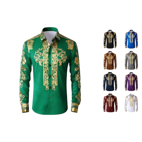 VOUZZA Boys Novelty 3D Graphic Western Cowboy Shirt Kids Retro Button Down Long Sleeve Top Southwestern Pattern Country Rodeo Outfit 4-13Y