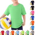thumbnail image 1 of VOUZZA Boys Rash Guard Shirt Short Sleeve Athletic Compression Base Layer Swimming Surfing Water T-Shirt Top Youth, 1 of 3