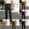 thumbnail image 1 of VOUZZA Boys Straight Leg Dress Pants Pleated Front School Uniform Chino Trousers Comfort Stretch Workwear Slacks, 1 of 4
