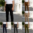 thumbnail image 1 of VOUZZA Boys Straight Leg Dress Pants Pleated Front School Uniform Chino Trousers Comfort Stretch Workwear Slacks, 1 of 4
