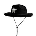 thumbnail image 1 of VOUZZA Cowboy Hat for Kids, Sparkly Rhinestone Star Decor Western Rodeo Cowgirl Party Hat Sun Beach Cap, 1 of 5