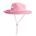 thumbnail image 1 of VOUZZA Cowboy Hat for Kids, Sparkly Rhinestone Star Decor Western Rodeo Cowgirl Party Hat Sun Beach Cap, 1 of 5