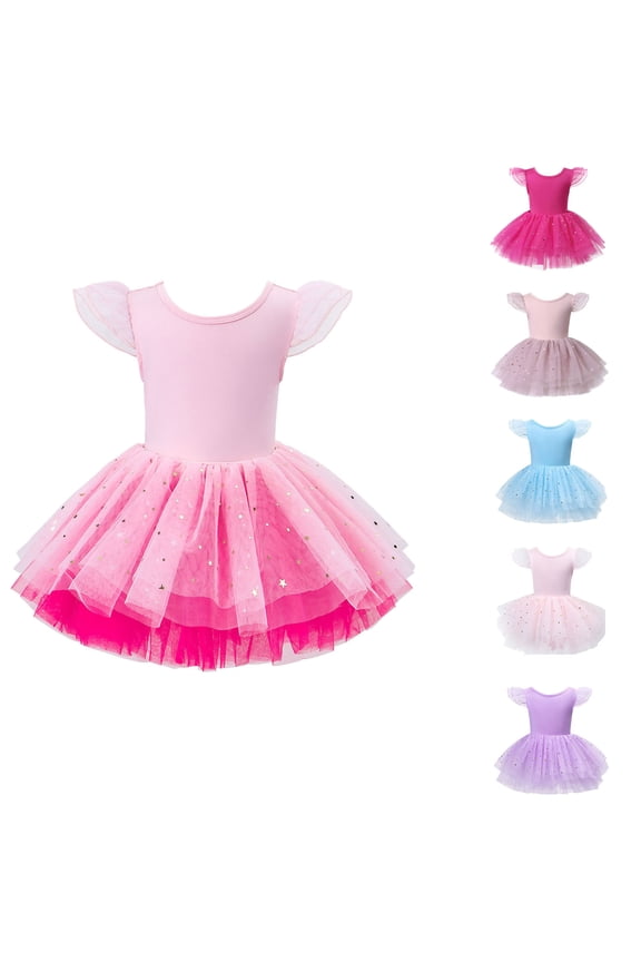 Girls Ballet Practice Dance Dress Autumn Flared Training Wear Performance Tutu Skirt Bodycon Leotard