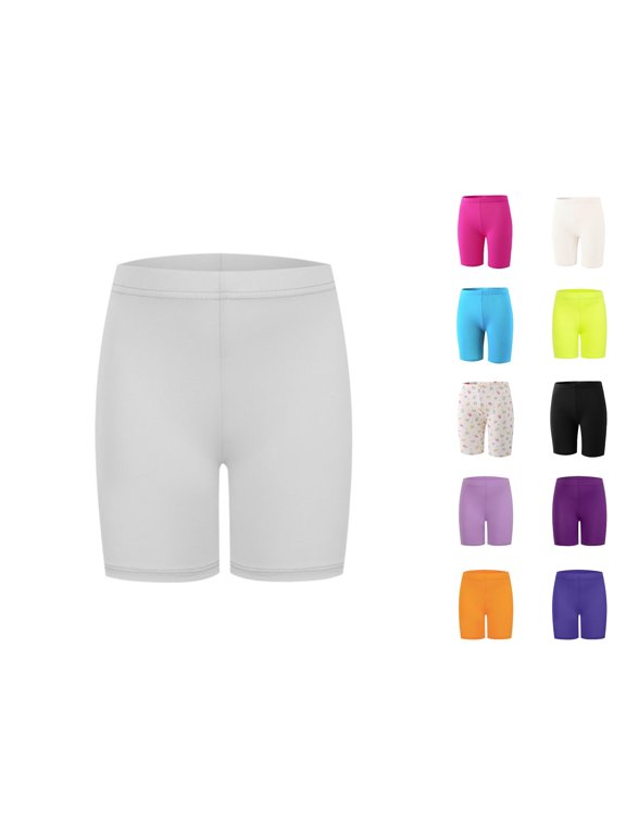 Girls Compression Spandex Shorts Athletic Wear Gym Dance Yoga Volleyball Bike Riding Comfy Underwear Boxer Briefs Active Pants