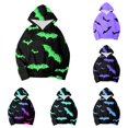 thumbnail image 1 of VOUZZA Hoodies for Girls Halloween Graphic Long Sleeve Pullover Sweatshirt, Casual Hooded Sweater Top for Boys and Girls, Classic Kids Pullover Sweater, 1 of 4