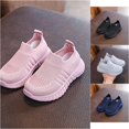 thumbnail image 1 of VOUZZA Kids Breathable Slip On Walking Shoes Lightweight School Casual Sneakers Soft Sole Athletic Training Loafers, 1 of 6