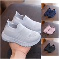 thumbnail image 1 of VOUZZA Kids Breathable Slip On Walking Shoes Lightweight School Casual Sneakers Soft Sole Athletic Training Loafers, 1 of 6
