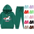 thumbnail image 1 of VOUZZA Kids Graphic Hoodie Jogger Set, Long Sleeve Hooded Sweatshirt and Pants 2 Piece, Kids Tracksuit, Toddler Matching Clothes, 1 of 4