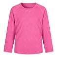 thumbnail image 1 of VOUZZA Kids Mesh Long Sleeve Shirts Boys Girls Breathable Solid Color Crewneck Athletic T-Shirts Active Tops, 1 of 3