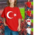 thumbnail image 1 of VOUZZA Kids Turkey Football T-Shirt UEFA Euro Tournament Inspired Flag Graphic Print Casual Short Sleeve Crewneck Tee Top National Team Pride, 1 of 6