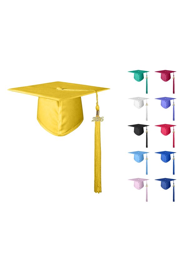 Kindergarten & Preschool Graduation Cap for Kids Matte Cap with Tassel Graduation Ceremony Headwear Outfit