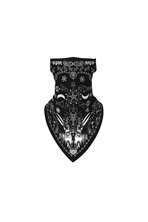 Sun Mask Uni National Pattern Ear Loop Multi Functional Breathable Cycling Face Shield Mask