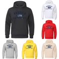 thumbnail image 1 of VOUZZA Sweatshirts for Men 1776 Letter Graphic Crewneck Long Sleeve Lined Pullover Hoodie with Pocket, Casual Sweater Top, 1 of 3