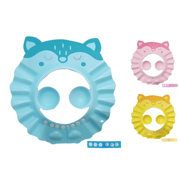 VOUZZA Toddler Baby Shampoo Cap Adjustable Bath Shield Visor Hat Kids Hair Washing Shampoo Shield Soft Protection Sun Caps
