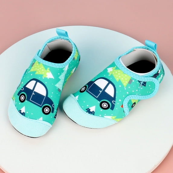 VOUZZA Unisex Kids Aqua Water Shoes, Lightweight Flexible Non- Beach Sandals, Quick-Dry Swimming Walking Barefoot Sneakers for Toddlers 1-9 Years