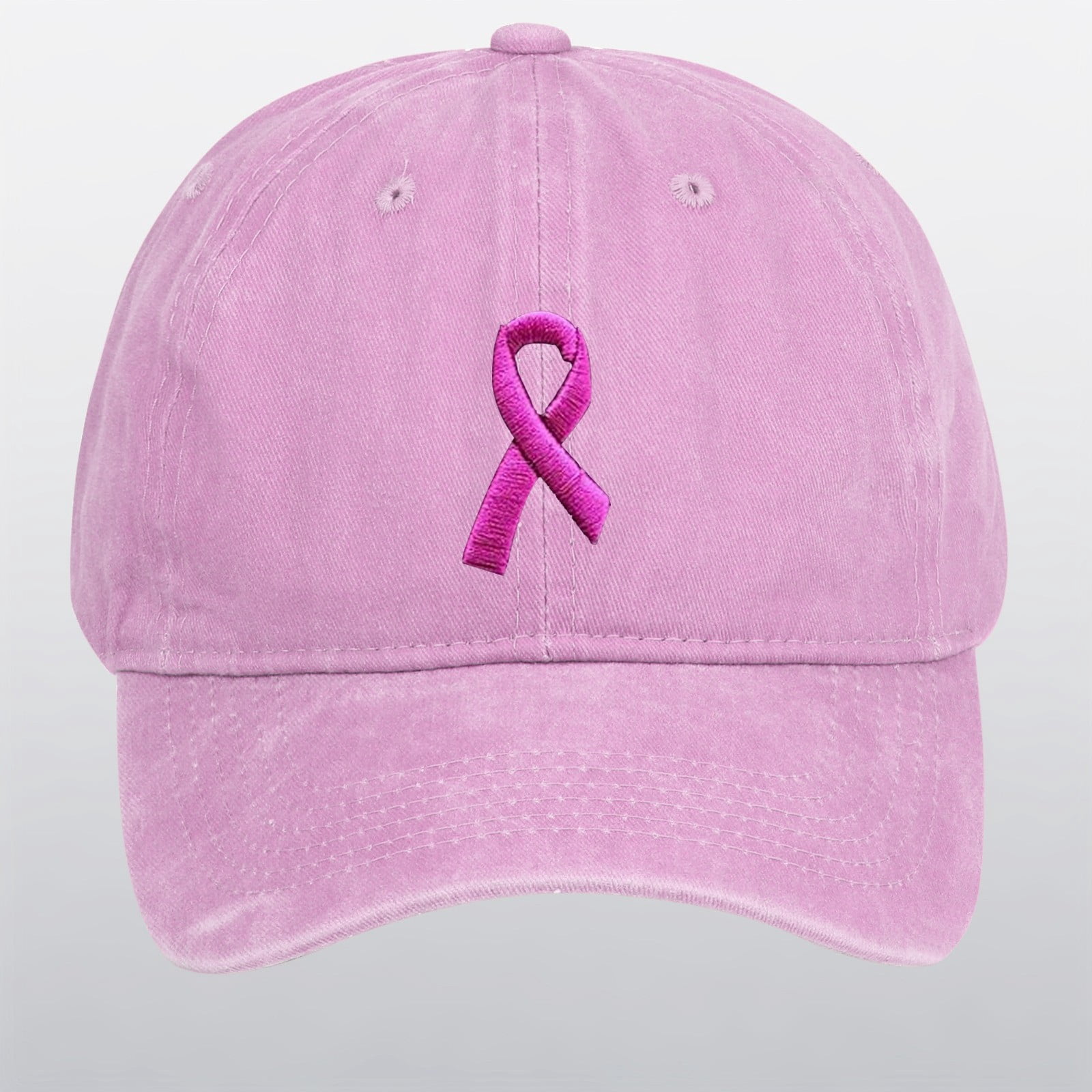 Curve Ribon Pic VOUZZA Womens Cancer Awareness Baseball Cap Ribbon Embroidered Hat with ...