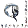 thumbnail image 1 of VOUZZA Womens Scarf Necklace Buckle Silk Scarf Pendant Choker Clavicle Neck Wrap Jewelry, 1 of 2