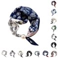 thumbnail image 1 of VOUZZA Womens Scarf Necklace Buckle Silk Scarf Pendant Choker Clavicle Neck Wrap Jewelry, 1 of 3