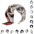 thumbnail image 1 of VOUZZA Womens Scarf Necklace Buckle Silk Scarf Pendant Choker Clavicle Neck Wrap Jewelry, 1 of 3