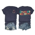 thumbnail image 1 of VOUZZA Womens Teacher Letter Print T-Shirt Student Heart Crew Neck Short Sleeve Tee Fashion Dressy Casual Tops, 1 of 2