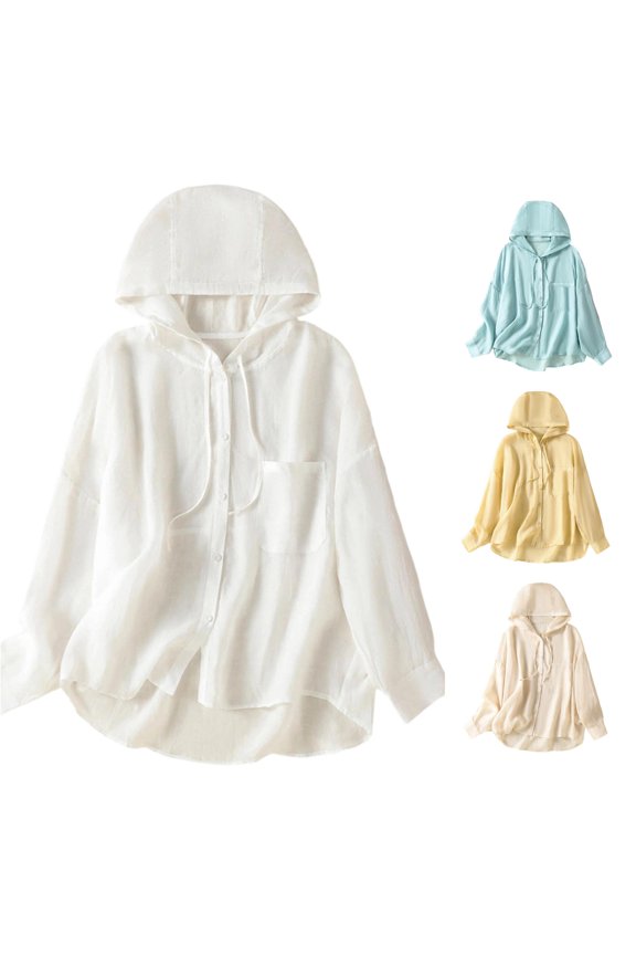 Womens UV Sun Protection Hoodie Lightweight Full Zip Jacket Breathable Loose Sunscreen Summer Shirts Coat